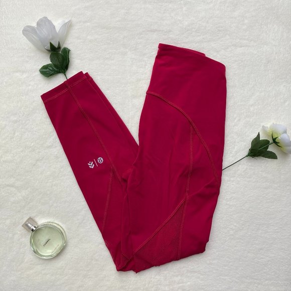 lululemon athletica Pants - Lululemon x Barry's Stronger As One Tight Ruby Red